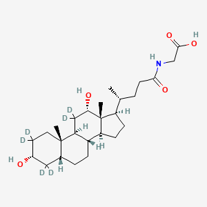 molecular formula C26H43NO5 B12425555 Glycodeoxycholic acid-d6 