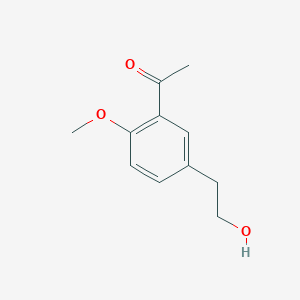 molecular formula C11H14O3 B124256 1-(5-(2-Hydroxyethyl)-2-methoxyphenyl)ethanone CAS No. 181115-16-2