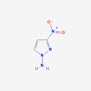 molecular formula C3H4N4O2 B124257 3-nitro-1H-pyrazol-1-amine CAS No. 150017-54-2