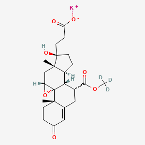 molecular formula C24H31KO7 B12425706 Eplerenone-methyl hydroxyacid-d3 (potassium) 