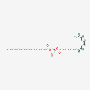 molecular formula C39H70O5 B1242585 [(2S)-3-hydroxy-2-[(9Z,12Z,15Z)-octadeca-9,12,15-trienoyl]oxypropyl] octadecanoate 