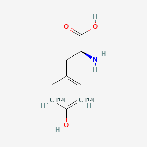molecular formula C9H11NO3 B12425889 L-Tyrosine-3,5-13C2 