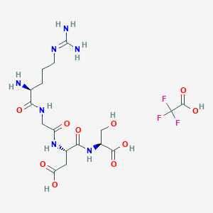 molecular formula C17H28F3N7O10 B12426036 Arg-Gly-Asp-Ser TFA 