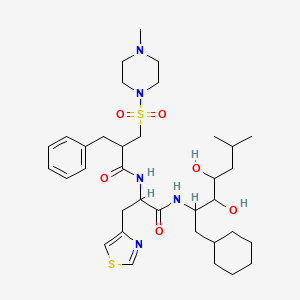 molecular formula C35H55N5O6S2 B1242616 Zankiren 