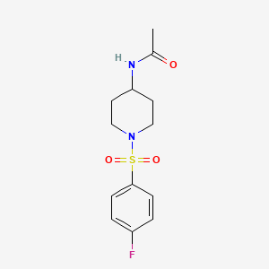 molecular formula C13H17FN2O3S B1242619 Sapunifiram 