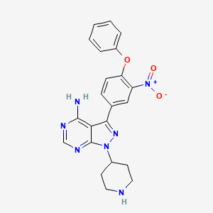 molecular formula C22H21N7O3 B12426190 PROTAC Her3-binding moiety 1 
