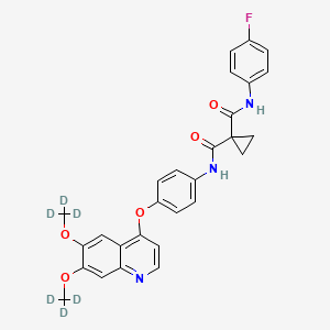 molecular formula C28H24FN3O5 B12426220 Cabozantinib-d6 