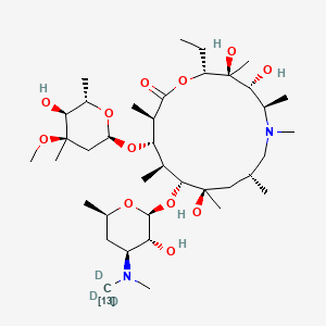 molecular formula C38H72N2O12 B12426226 Azithromycin-13C-d3 