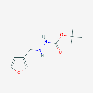 molecular formula C10H16N2O3 B124263 Tert-butyl N-(furan-3-ylmethylamino)carbamate CAS No. 150767-03-6
