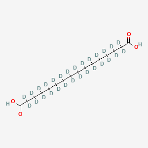 molecular formula C16H30O4 B12426326 Hexadecanedioic acid-d28 