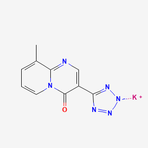 molecular formula C10H7KN6O B12426384 potassium;9-methyl-3-(1,2,4-triaza-3-azanidacyclopenta-1,4-dien-5-yl)pyrido[1,2-a]pyrimidin-4-one 
