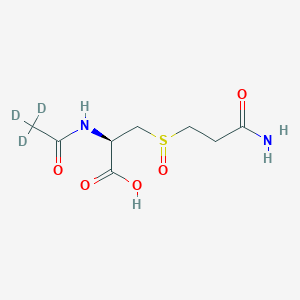 molecular formula C8H14N2O5S B12426389 N-Acetyl-3-[(3-amino-3-oxopropyl)sulfinyl]-L-alanine-d3 