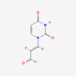 molecular formula C7H6N2O3 B1242639 Uracil-2-propenal CAS No. 86798-57-4
