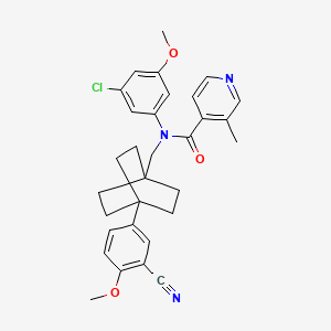 molecular formula C31H32ClN3O3 B12426483 FXR/TGR5 agonist 1 