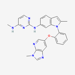 molecular formula C27H24N8O B12426624 Dot1L-IN-2 CAS No. 1940206-71-2