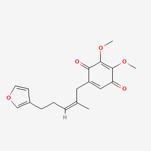 molecular formula C18H20O5 B1242664 Arnebifuranone CAS No. 94805-71-7