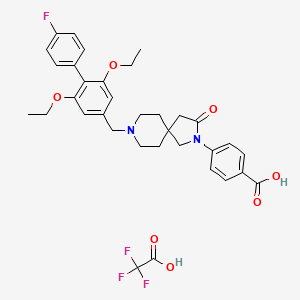 molecular formula C34H36F4N2O7 B12426642 SSTR5 antagonist 2 TFA 