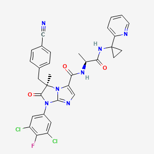 molecular formula C32H26Cl2FN7O3 B12426661 BI-1950 