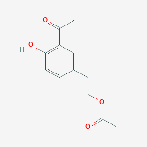 molecular formula C12H14O4 B124268 2-(3-Acetyl-4-hydroxyphenyl)ethyl acetate CAS No. 58282-50-1