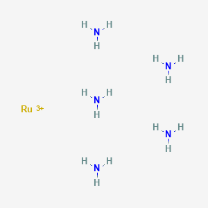 molecular formula H15N5Ru+3 B1242682 Pentaammineruthenium(3+) CAS No. 55852-53-4