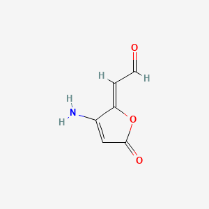 (2Z)-2-(3-amino-5-oxofuran-2-ylidene)acetaldehyde