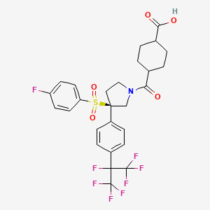 molecular formula C27H25F8NO5S B12427035 RORgammat Inverse agonist 2 