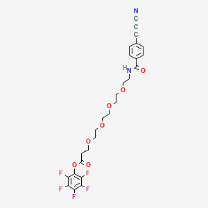 molecular formula C27H25F5N2O7 B12427045 Apn-peg4-pfp 