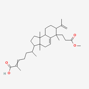 molecular formula C31H48O4 B12427051 (2E)-6-[6-(3-methoxy-3-oxopropyl)-3a,6,9b-trimethyl-7-(prop-1-en-2-yl)-1H,2H,3H,4H,7H,8H,9H,9aH-cyclopenta[a]naphthalen-3-yl]-2-methylhept-2-enoic acid 