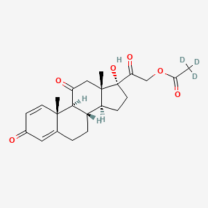molecular formula C23H28O6 B12427101 Prednisone acetate-d3 