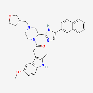 molecular formula C34H37N5O3 B12427165 Tuberculosis inhibitor 1 