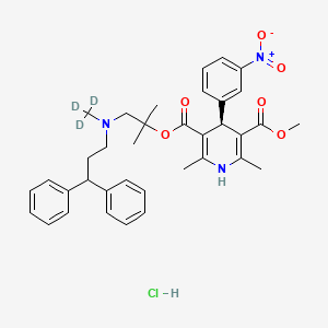 molecular formula C36H42ClN3O6 B12427187 (S)-Lercanidipine-d3hydrochloride 