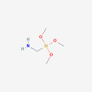 molecular formula C4H13NO3Si B124272 1-(Trimethoxysilyl)methanamine CAS No. 71408-48-5