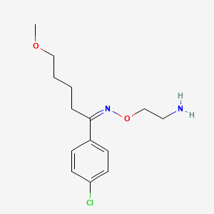 molecular formula C14H21ClN2O2 B1242727 Clovoxamine 