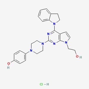 molecular formula C26H29ClN6O2 B12427288 MIF-IN-4 hydrochloride 