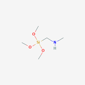 molecular formula C5H15NO3Si B124273 N-Methyl-1-(trimethoxysilyl)methanamine CAS No. 123271-16-9
