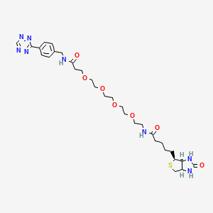 molecular formula C30H44N8O7S B12427401 Tetrazine-PEG4-biotin 