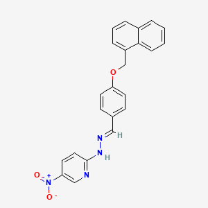 4-(1-Naphthylmethoxy)benzaldehyde (5-nitro-2-pyridinyl)hydrazone