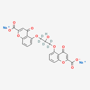 molecular formula C23H14Na2O11 B12427547 Cromolyn-d5 (sodium) 