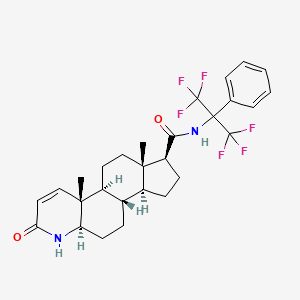 molecular formula C28H32F6N2O2 B1242761 Unii-rvw8CZ26BK 