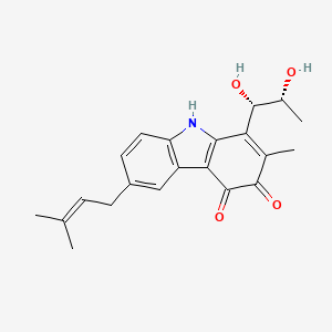 molecular formula C21H23NO4 B1242767 Carquinostatin B 