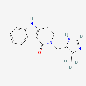 molecular formula C16H16N4O B12427737 N-Desmethyl Alosetron-d4 
