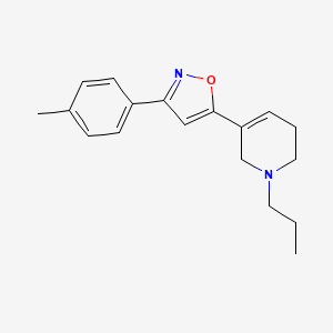 3-(4-methylphenyl)-5-(1-propyl-3,6-dihydro-2H-pyridin-5-yl)-1,2-oxazole