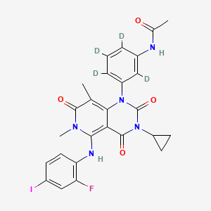 molecular formula C26H23FIN5O4 B12427927 Trametinib-d4 