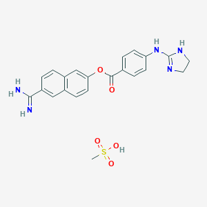 molecular formula C23H27N5O8S2 B012428 Sepimostat mesilate CAS No. 103926-82-5