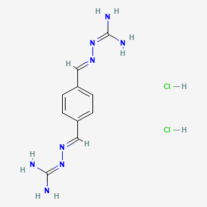 molecular formula C10H16Cl2N8 B1242802 N,N-(p-Xylylidene)bisaminoguanidine dihydrochloride CAS No. 7044-24-8