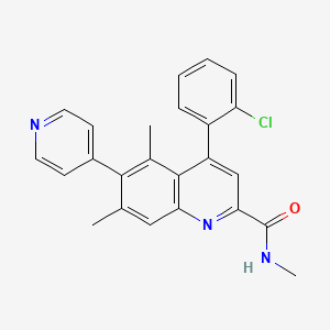 molecular formula C24H20ClN3O B12428051 FadD32 Inhibitor-1 
