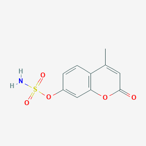 molecular formula C10H9NO5S B1242806 4-methyl-2-oxo-2H-chromen-7-yl sulfamate CAS No. 136167-05-0