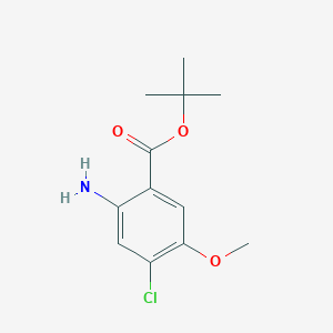 molecular formula C12H16ClNO3 B12428127 tert-Butyl 2-amino-4-chloro-5-methoxybenzoate 