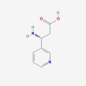 molecular formula C8H10N2O2 B124282 (R)-3-Amino-3-(pyridin-3-yl)propanoic acid CAS No. 155050-17-2