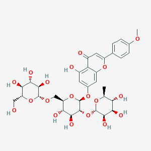 molecular formula C34H42O19 B12428296 Fortunellin-6''-beta-D-glucopyranoside (Acacetin-7-O-[2''-O-rhamnosyl-6''-O-glucosyl]-glucoside) 